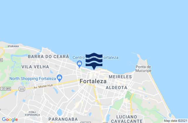 Mapa de mareas Fortaleza, Brazil