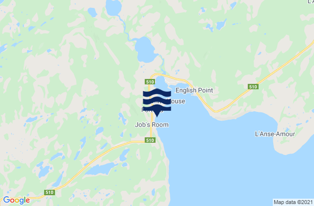 Mapa de mareas Forteau, Canada