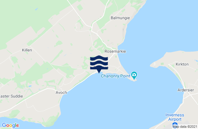 Mapa de mareas Fortrose, United Kingdom