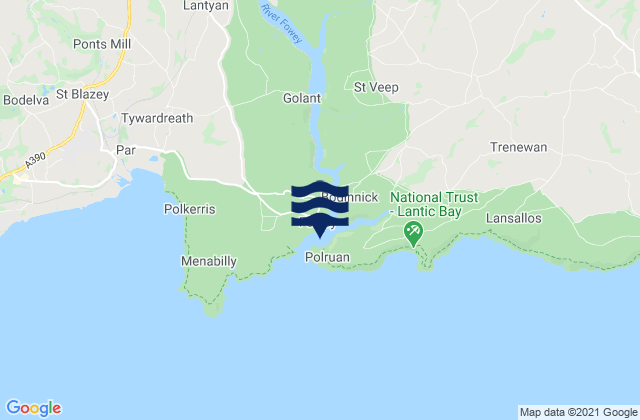 Mapa de mareas Fowey, United Kingdom