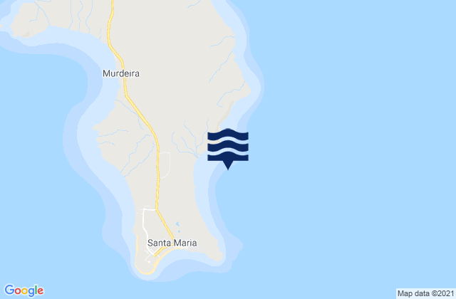 Mapa de mareas Fragata, Cabo Verde