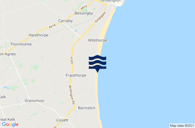 Mapa de mareas Fraisthorpe Beach, United Kingdom