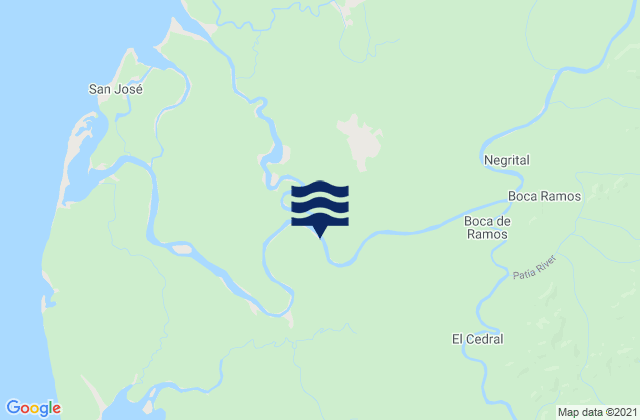 Mapa de mareas Francisco Pizarro, Colombia