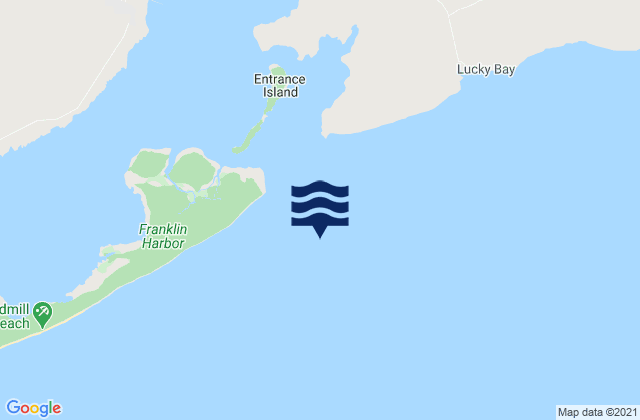 Mapa de mareas Franklin Harbor Entrance Beacon, Australia