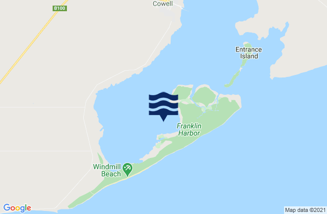 Mapa de mareas Franklin Harbor, Australia