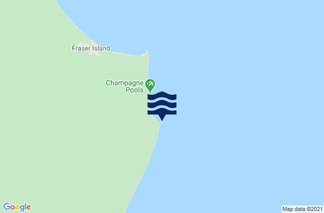Mapa de mareas Fraser Island - Indian Head, Australia