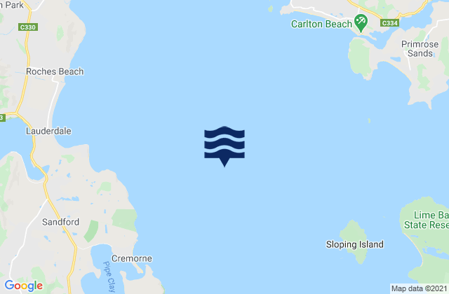 Mapa de mareas Frederick Henry Bay, Australia