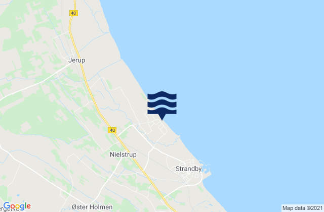 Mapa de mareas Frederikshavn Kommune, Denmark