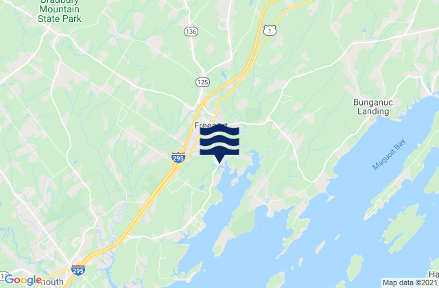 Mapa de mareas Freeport, United States
