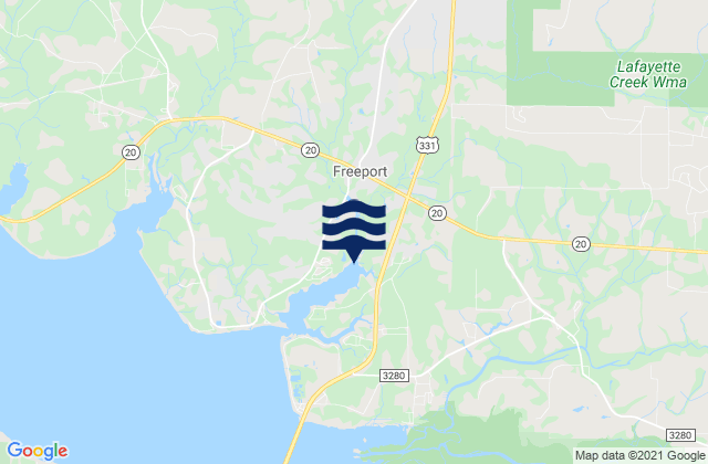 Mapa de mareas Freeport, United States