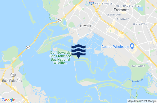 Mapa de mareas Fremont, United States