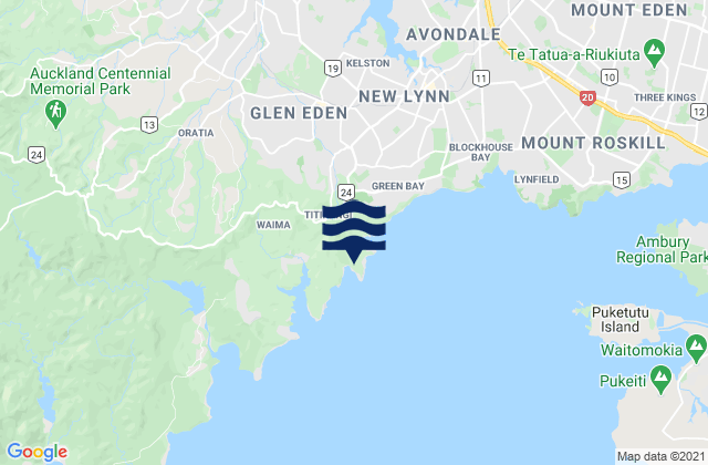 Mapa de mareas French Bay (Otitori Bay), New Zealand