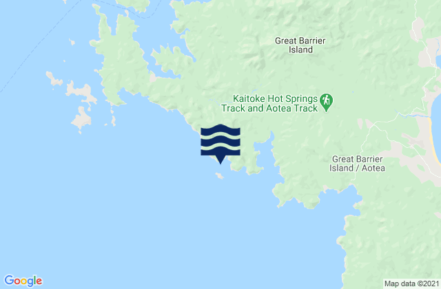 Mapa de mareas French Bay, New Zealand