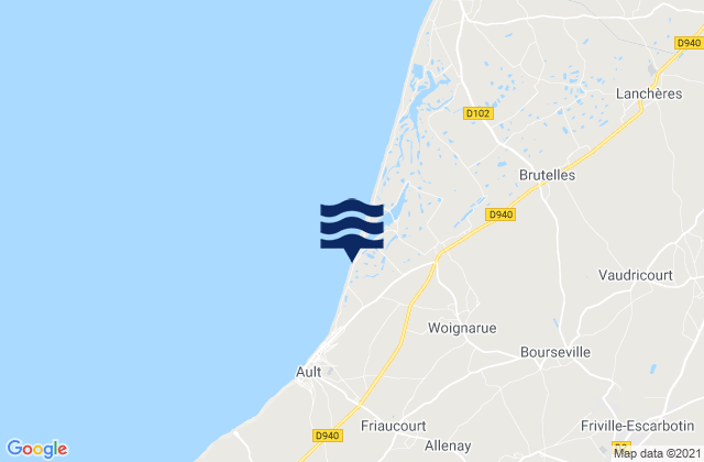 Mapa de mareas Friville-Escarbotin, France