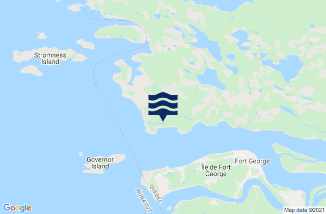 Mapa de mareas Ft. George River (Loon Point), Canada