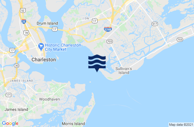Mapa de mareas Ft. Sumter 0.6 n.mi. NW of, United States
