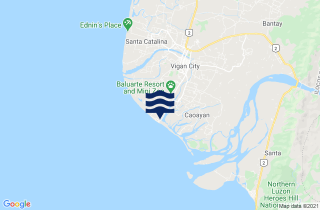 Mapa de mareas Fuerte, Philippines