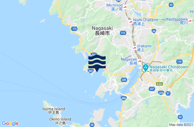Mapa de mareas Fukudahonmachi, Japan