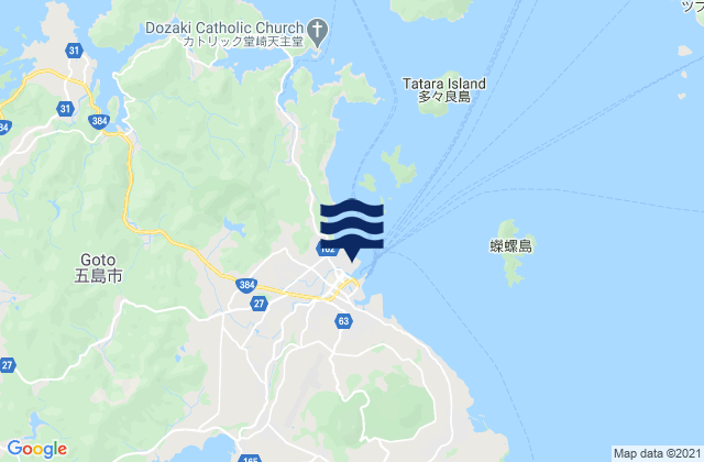 Mapa de mareas Fukuechō, Japan