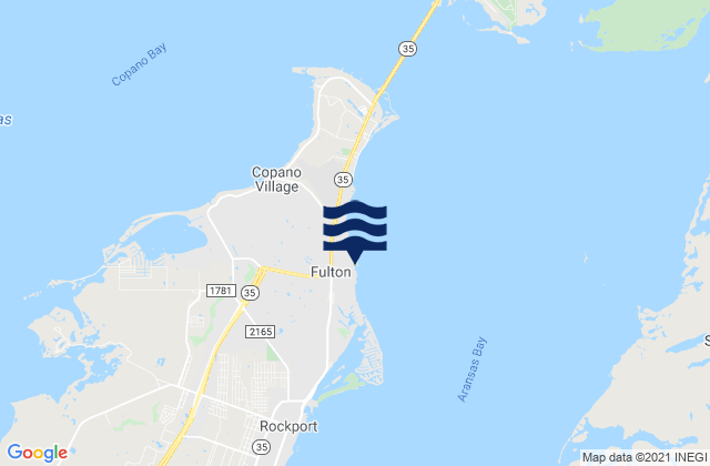 Mapa de mareas Fulton, United States