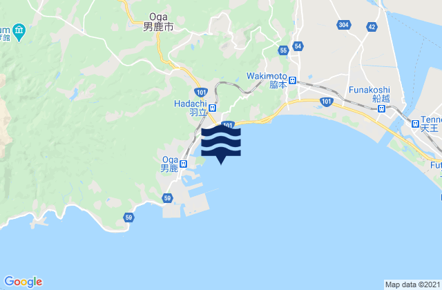 Mapa de mareas Funakawa Wan, Japan
