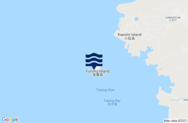 Mapa de mareas Furong Dao, China