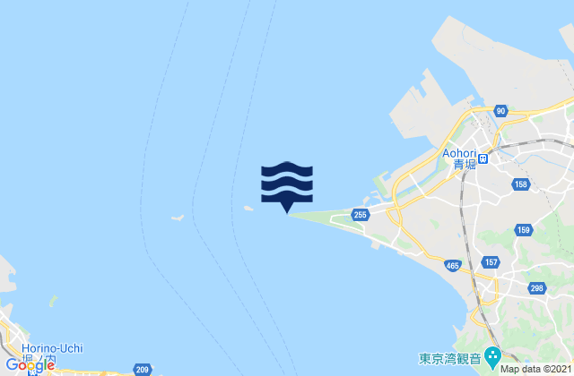 Mapa de mareas Futtsu Misaki, Japan