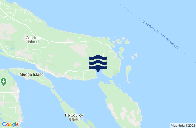 Mapa de mareas Gabriola Pass, Canada