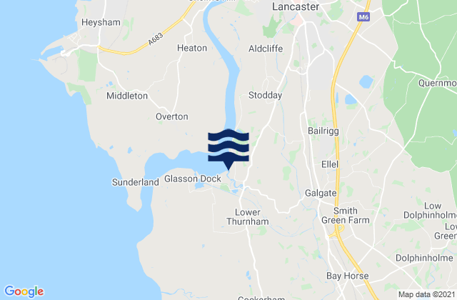 Mapa de mareas Galgate, United Kingdom