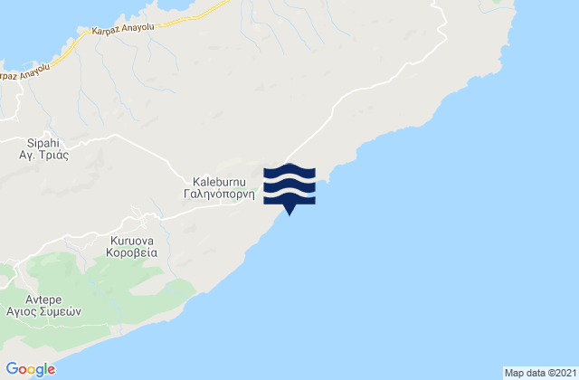 Mapa de mareas Galinóporni, Cyprus