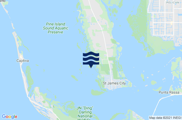 Mapa de mareas Galt Island Pine Island Sound, United States