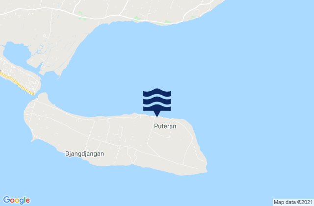Mapa de mareas Galtek, Indonesia