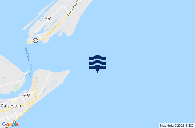 Mapa de mareas Galveston Bay Entrance (South Jetty), United States