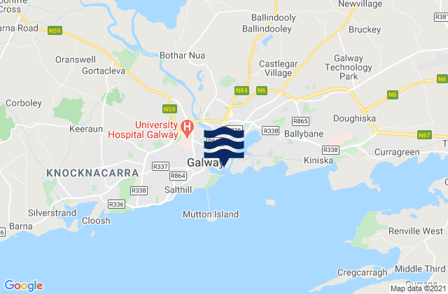 Mapa de mareas Galway Port, Ireland