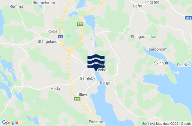 Mapa de mareas Gamleby, Sweden