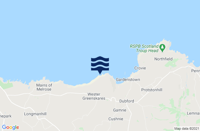 Mapa de mareas Gamrie Bay, United Kingdom