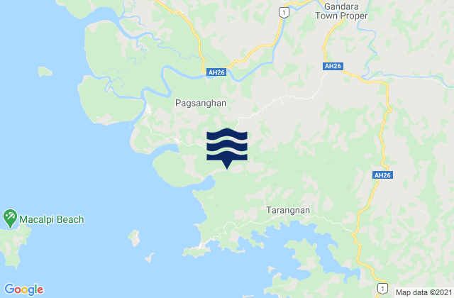 Mapa de mareas Gandara, Philippines