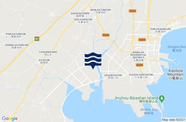Mapa de mareas Gaoqiao, China