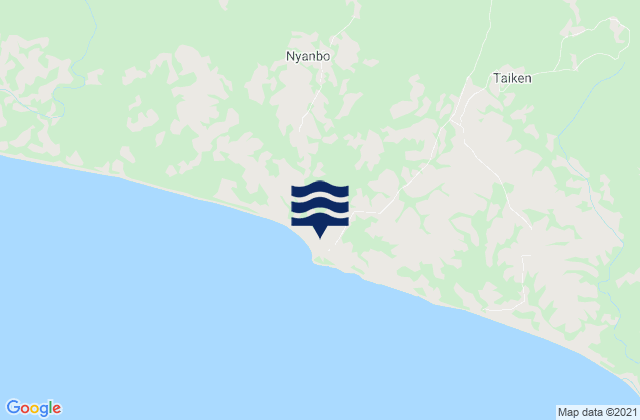 Mapa de mareas Garraway, Liberia