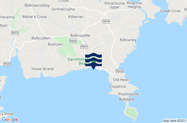 Mapa de mareas Garretstown, Ireland