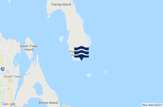 Mapa de mareas Gatcombe Head, Australia