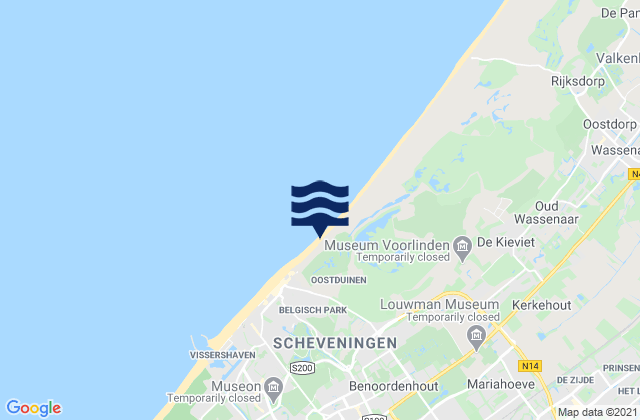 Mapa de mareas Gemeente Delft, Netherlands