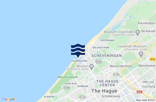 Mapa de mareas Gemeente Den Haag, Netherlands