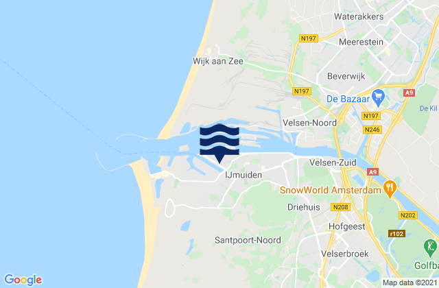 Mapa de mareas Gemeente Haarlem, Netherlands
