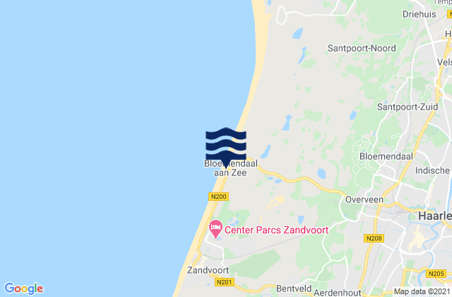 Mapa de mareas Gemeente Heemstede, Netherlands