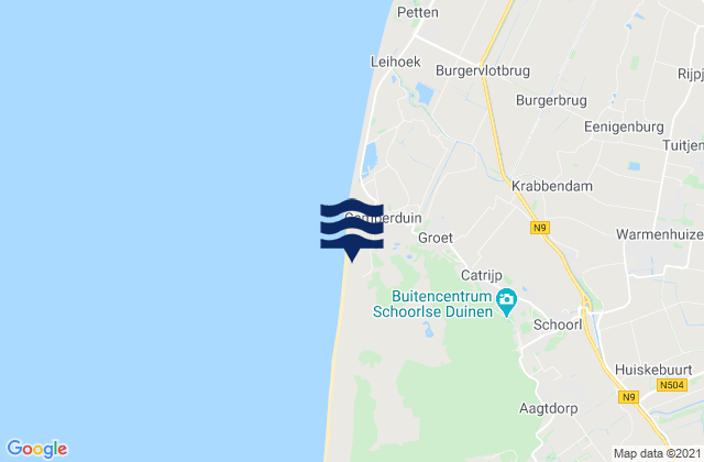 Mapa de mareas Gemeente Langedijk, Netherlands