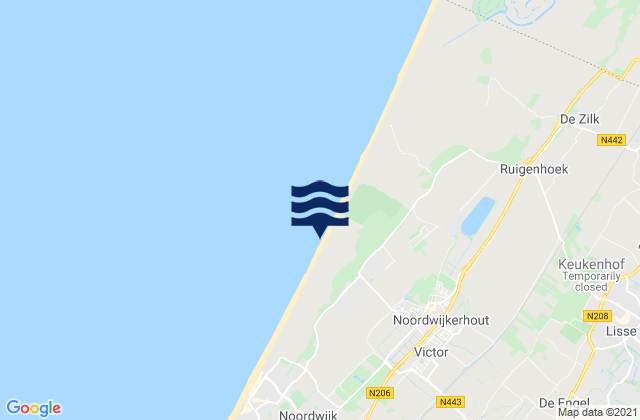 Mapa de mareas Gemeente Noordwijk, Netherlands