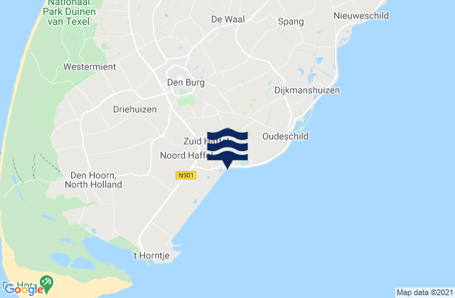 Mapa de mareas Gemeente Texel, Netherlands