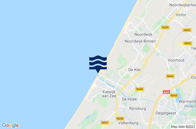 Mapa de mareas Gemeente Zoeterwoude, Netherlands