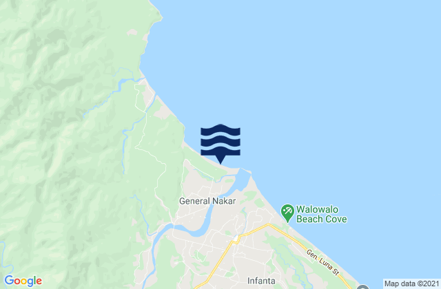 Mapa de mareas General Nakar, Philippines